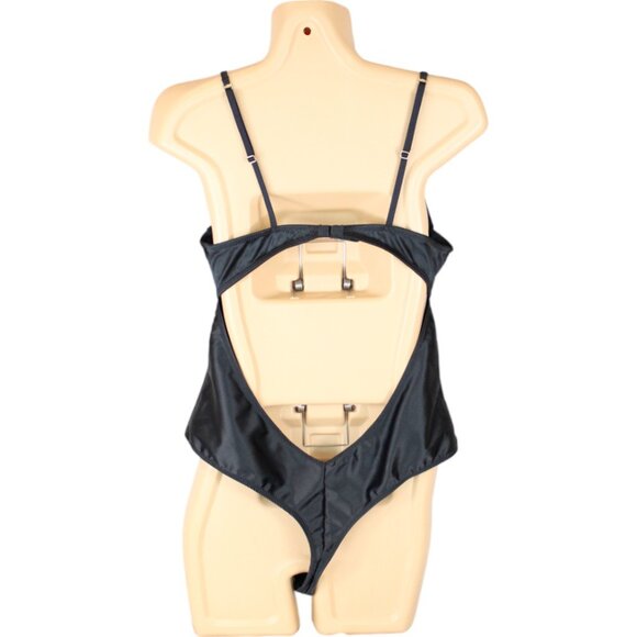 NWT La SENZA Bodysuit Thong Low Back Black Medium Satin Underwire T80 - Picture 3 of 10